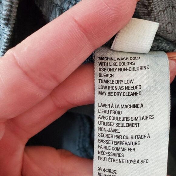 Free People Womens Pants Green 25 Morning Waves Corduroy Skinny Jeans New - Picture 7 of 9